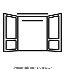 Icono de puerta de emergencia. Icono del vector de la puerta de emergencia para el diseño web aislado en fondo blanco