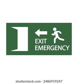 emergency door icon vector illustration design template