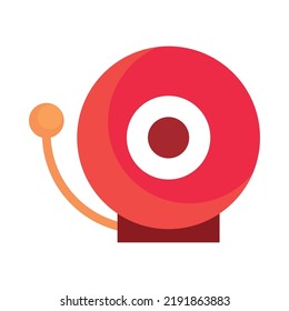 emergency doorball icon isolated flat