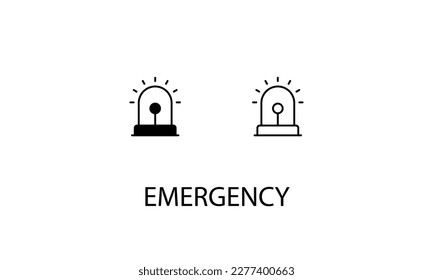 Emergency double icon design stock illustration