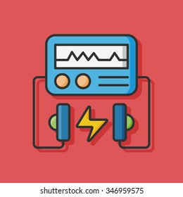 emergency ECG machine icon
