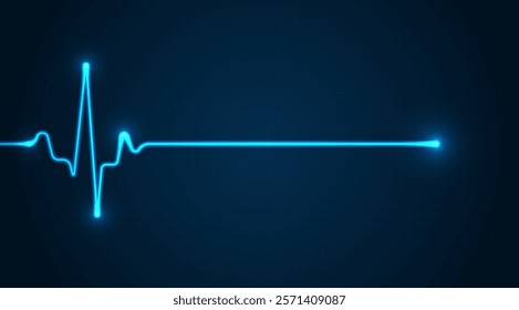 Emergency ekg monitoring. heart pulse. Heart beat. Electrocardiogram