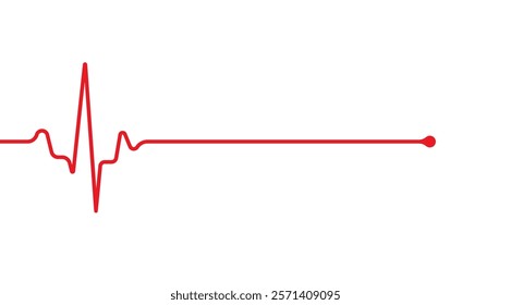 Emergency ekg monitoring. heart pulse. Heart beat. Electrocardiogram