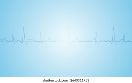 Emergency ekg monitoring. Red heart pulse. Heart beat. Electrocardiogram
