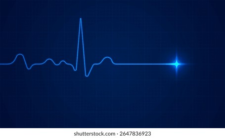 Monitorização de emergência por quilograma. Pulso de coração vermelho. Batimento cardíaco. Eletrocardiograma