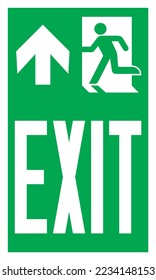 Emergency Escape Evacuation Sign Marking ISO Standard Exit Right Up This Way.
Using Pictograms in Compliance with NFPA 170