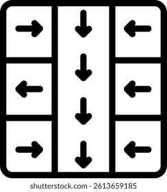 Emergency Escape Plan Line Vector Icon Design