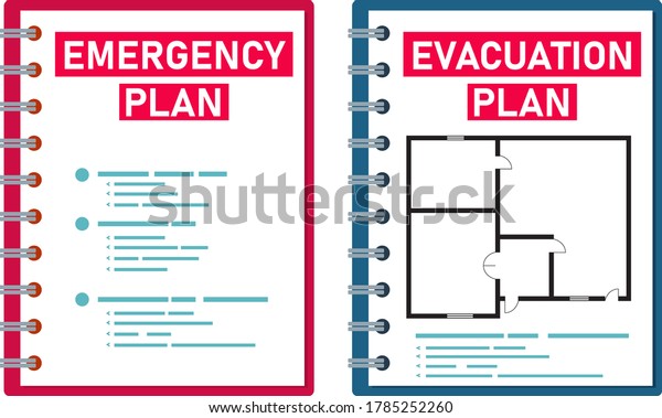 Emergency and Evacuation\
plan on paper