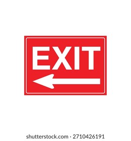 NOTAUSGANG [Pfeil rechts] Universelles Egress-Identifikationszeichen - obligatorischer Escape-Pfad, Vektordatei