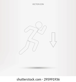 emergency exit icon