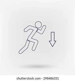 emergency exit icon