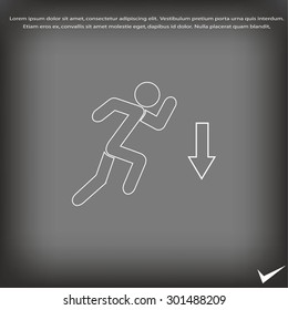 emergency exit icon
