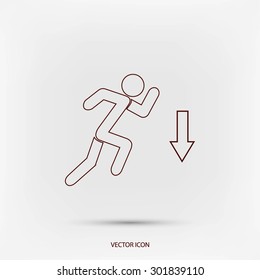 emergency exit icon