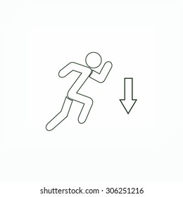 emergency exit icon