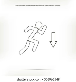 emergency exit icon