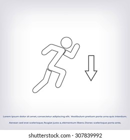 emergency exit icon
