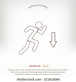 emergency exit icon
