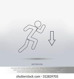 emergency exit icon
