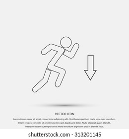 emergency exit icon