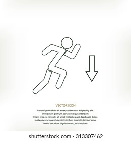emergency exit icon