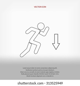 emergency exit icon