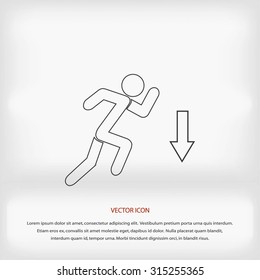 emergency exit icon