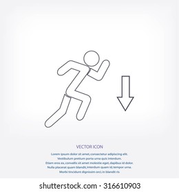 emergency exit icon