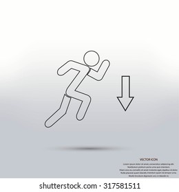 emergency exit icon
