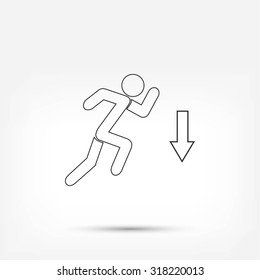 emergency exit icon