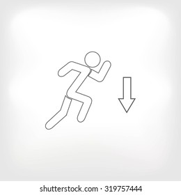 emergency exit icon