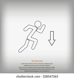 emergency exit icon
