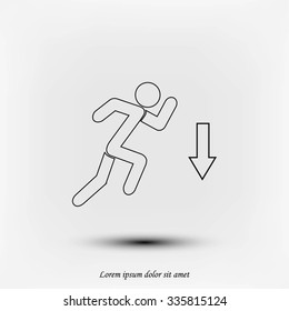 emergency exit icon