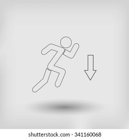 emergency exit icon