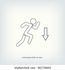emergency exit icon
