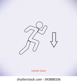 emergency exit icon