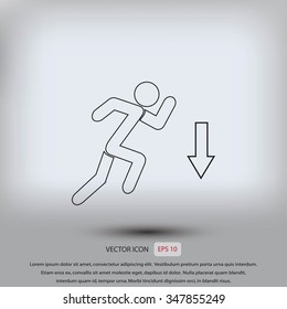 emergency exit icon