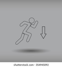 emergency exit icon