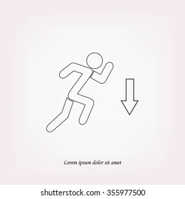 emergency exit icon