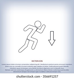 emergency exit icon