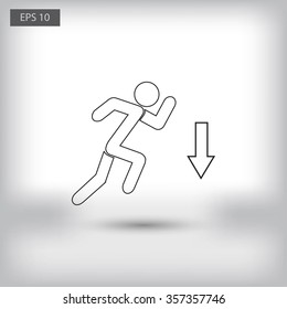 emergency exit icon