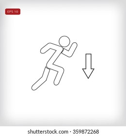 emergency exit icon