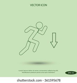 emergency exit icon