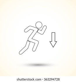emergency exit icon