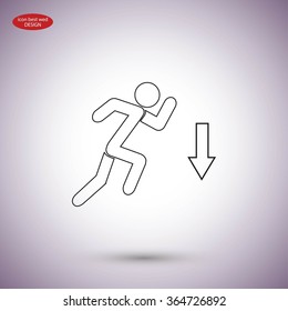 emergency exit icon