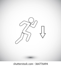 emergency exit icon