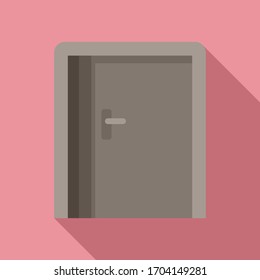 Emergency exit icon. Flat illustration of emergency exit vector icon for web design