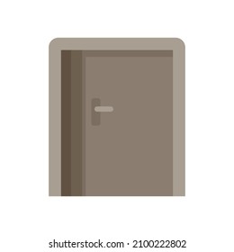 Emergency exit icon. Flat illustration of emergency exit vector icon isolated on white background