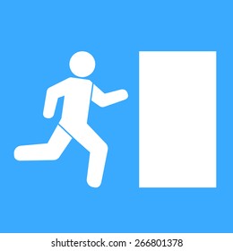 Emergency exit  icon sign vector illustration