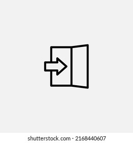 Emergency exit icon sign vector,Symbol, logo illustration for web and mobile