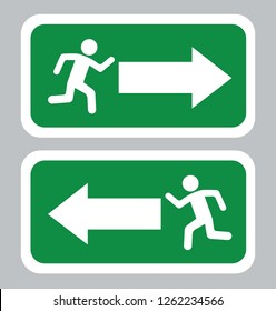 Emergency Exit icon - Vector